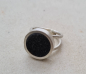 Preview: Schlichter, attraktiver Ring mit einem Achatkristall.