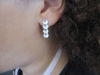 Earrings with Honeycomb structure.