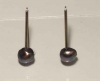 Beautiful earrings with a grey fresh water pearl
