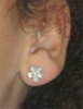 Fowershaped earrings
