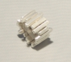 Broad silver ring.