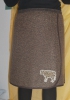 Wrap skirt with a cow applique in  leopard design