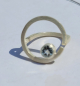 Preview: Ring " Leichtigkeit" mit einem Topas von 8 mm.