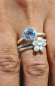 Preview: Feiner Ring mit einem funkelnden Edelstein