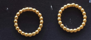 Ohrstecker "Sparkles", goldplattiert