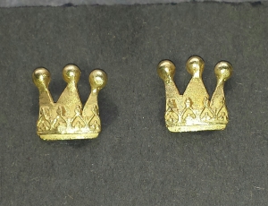 Krönchenohrstecker goldplattiert