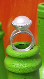 Ring "Vanille-Schnee-Macaron"