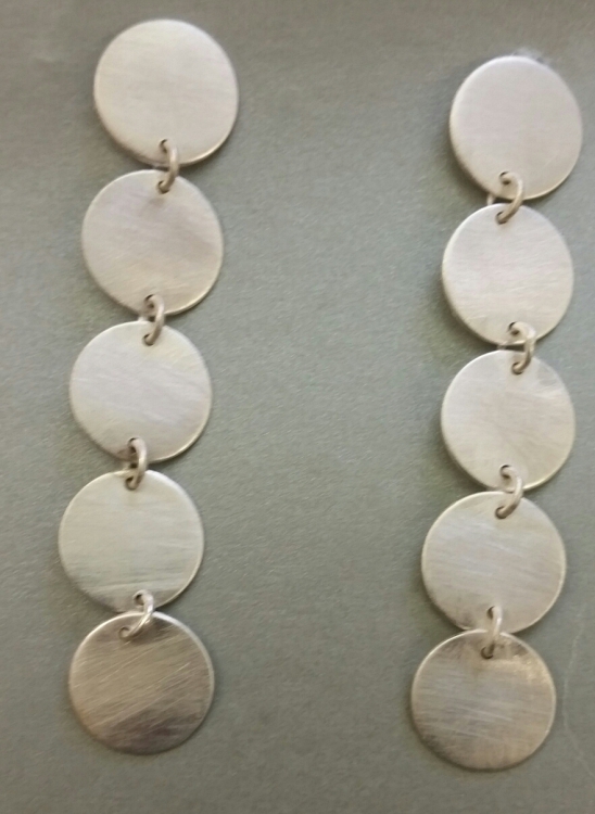 Lange Ohrstecker "Blättchen"