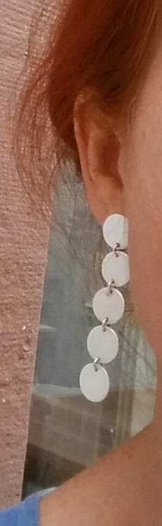 Lange Ohrstecker "Blättchen"