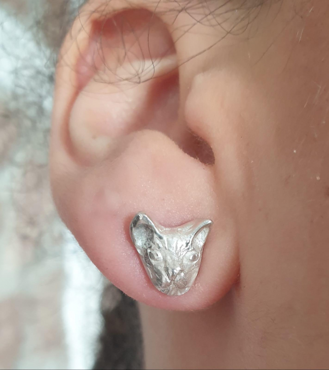Ohrstecker Katzeköpfchen