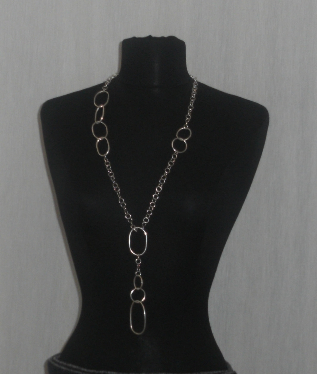 Gliederkette, Silber.